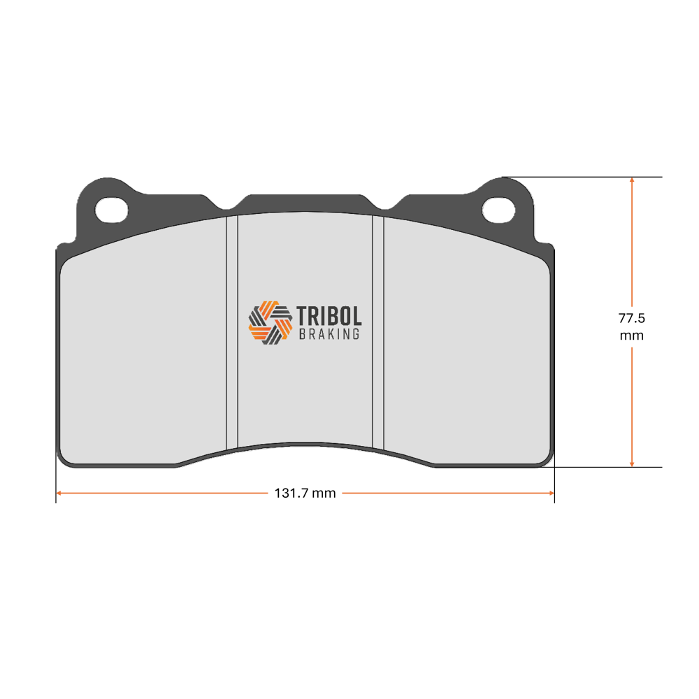 Tribol Coldforge CF-3 S01 (Brembo 4-pot) – Carbon Fibre Track Brake Pads